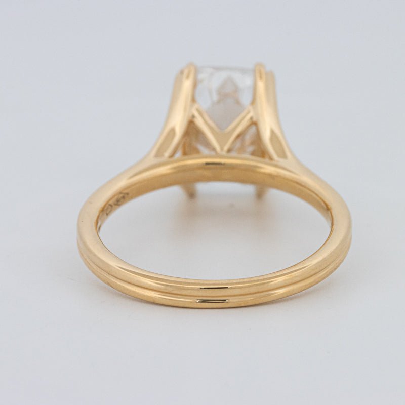 3.50 CT "DoubleClaw" Cushion Cut Solitaire Ring (LG) - ZIZOV DIAMONDS