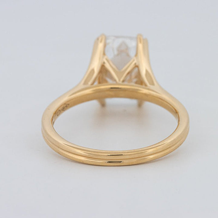 3.50 CT "DoubleClaw" Cushion Cut Solitaire Ring (LG) - ZIZOV DIAMONDS