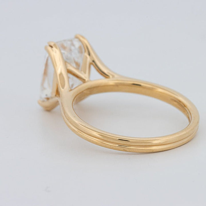 3.50 CT "DoubleClaw" Cushion Cut Solitaire Ring (LG) - ZIZOV DIAMONDS