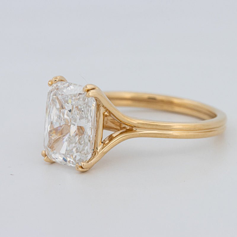 3.50 CT "DoubleClaw" Cushion Cut Solitaire Ring (LG) - ZIZOV DIAMONDS