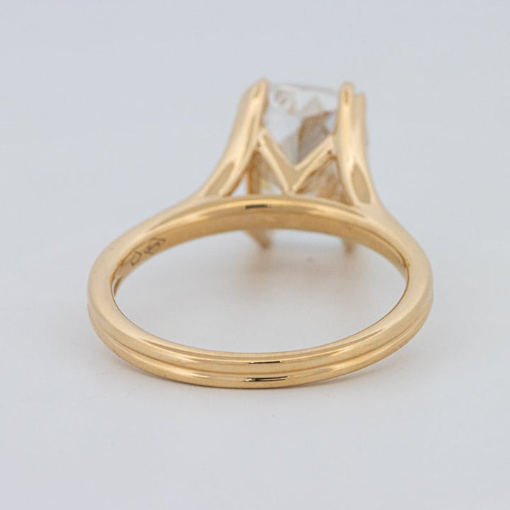 3.50 CT "DoubleClaw" Cushion Cut Solitaire Ring (LG) - ZIZOV DIAMONDS