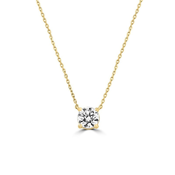 3.50 CT Round Cut Classic pendant (LG) - ZIZOV DIAMONDS