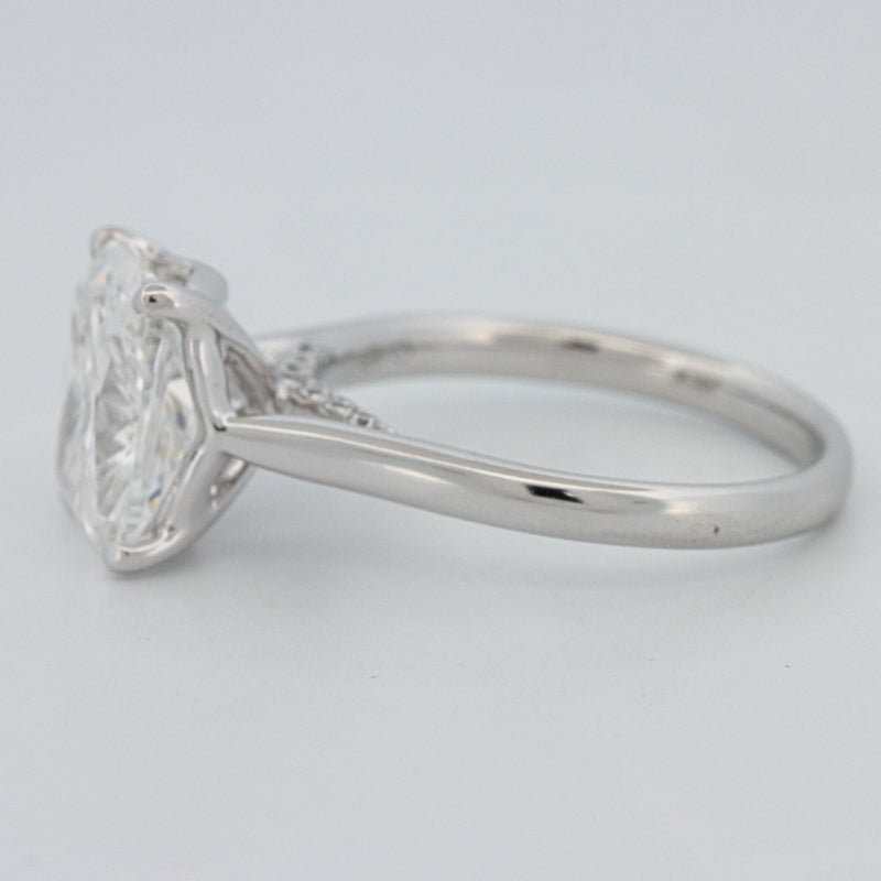 3.51 CT Cushion Cut Under - Halo Solitaire Ring (LG) - ZIZOV DIAMONDS