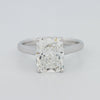 3.51 CT Cushion Cut Under - Halo Solitaire Ring (LG) - ZIZOV DIAMONDS
