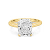 3.51 CT Cushion Cut Under - Halo Solitaire Ring (LG) - ZIZOV DIAMONDS