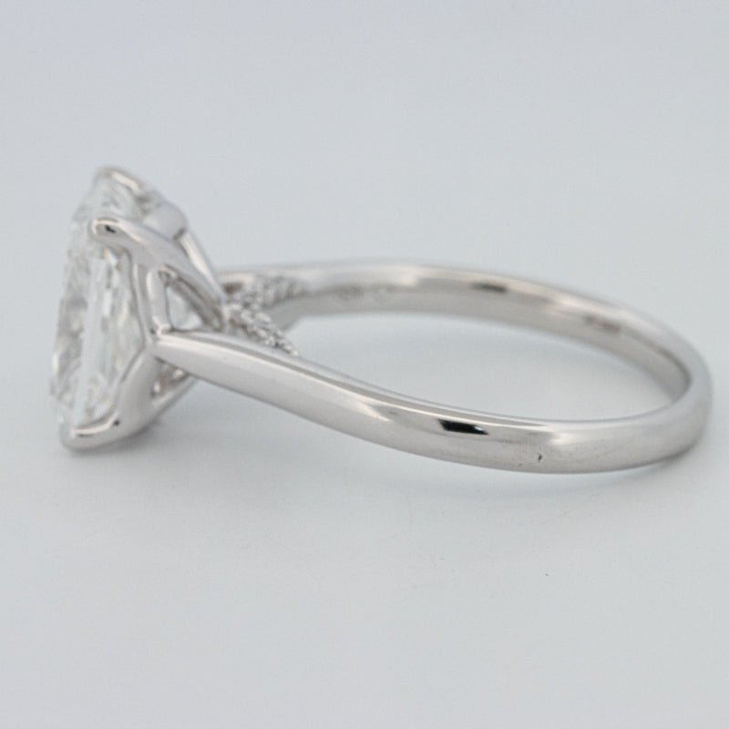 3.51 CT Cushion Cut Under - Halo Solitaire Ring (LG) - ZIZOV DIAMONDS