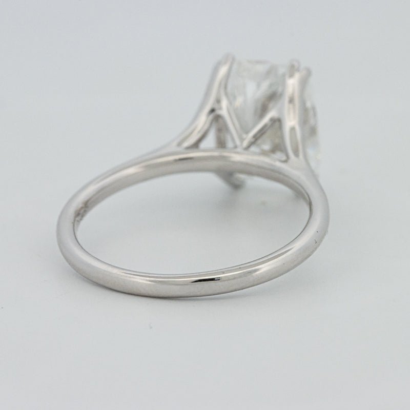 3.53 CT "Doubleclaw" Cushion Cut Solitaire (LG) - ZIZOV DIAMONDS