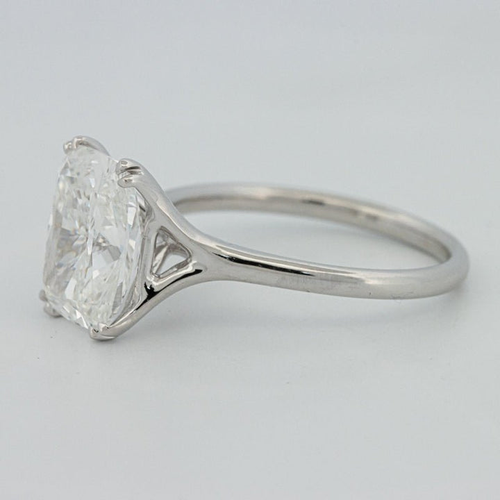 3.53 CT "Doubleclaw" Cushion Cut Solitaire (LG) - ZIZOV DIAMONDS
