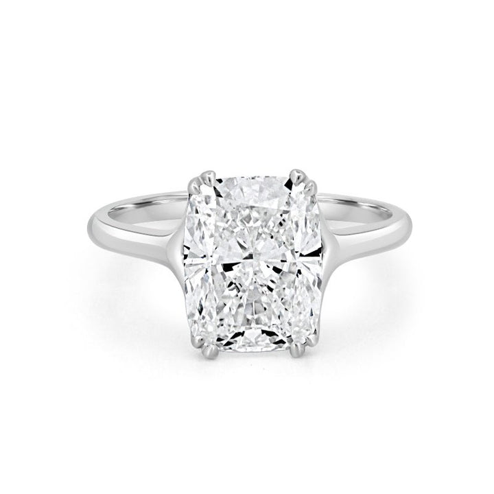 3.53 CT "Doubleclaw" Cushion Cut Solitaire (LG) - ZIZOV DIAMONDS