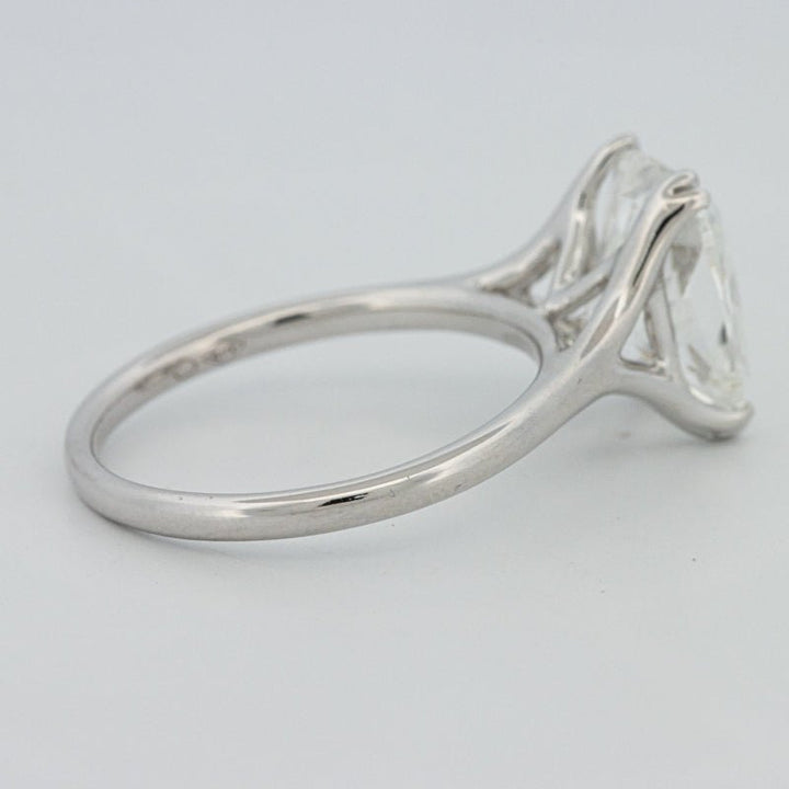 3.53 CT "Doubleclaw" Cushion Cut Solitaire (LG) - ZIZOV DIAMONDS