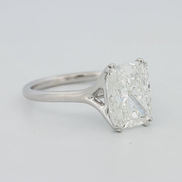 3.53 CT "Doubleclaw" Cushion Cut Solitaire (LG) - ZIZOV DIAMONDS