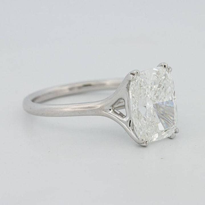 3.53 CT "Doubleclaw" Cushion Cut Solitaire (LG) - ZIZOV DIAMONDS
