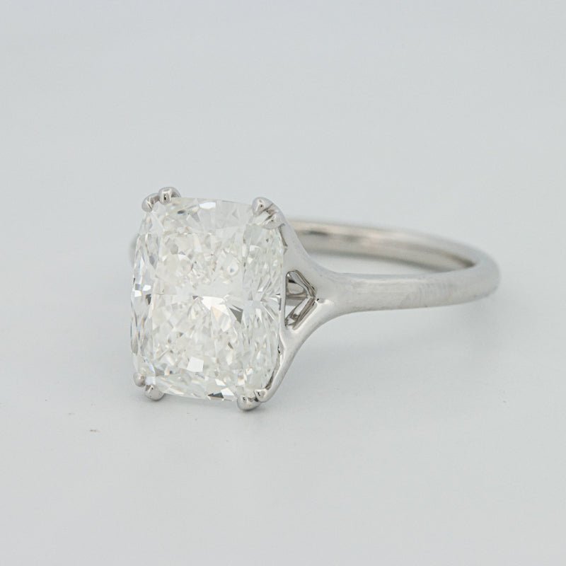 3.53 CT "Doubleclaw" Cushion Cut Solitaire (LG) - ZIZOV DIAMONDS