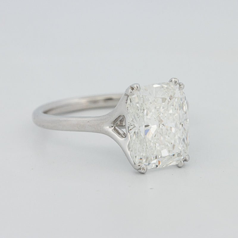 3.53 CT "Doubleclaw" Cushion Cut Solitaire (LG) - ZIZOV DIAMONDS