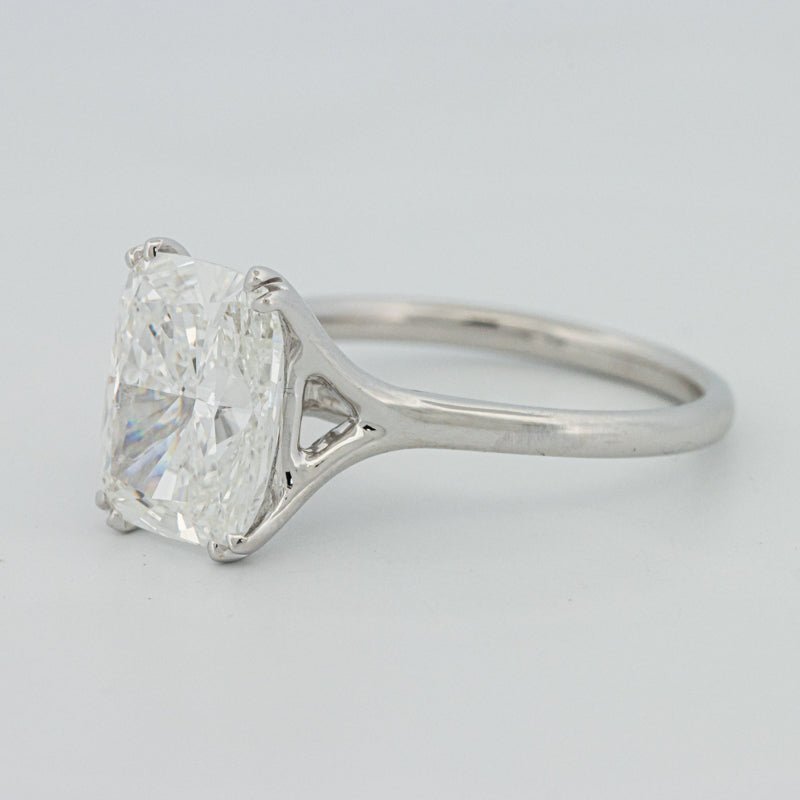 3.53 CT "Doubleclaw" Cushion Cut Solitaire (LG) - ZIZOV DIAMONDS