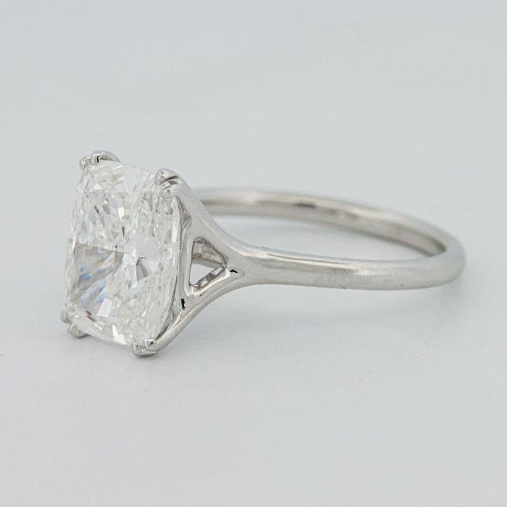 3.53 CT "Doubleclaw" Cushion Cut Solitaire (LG) - ZIZOV DIAMONDS