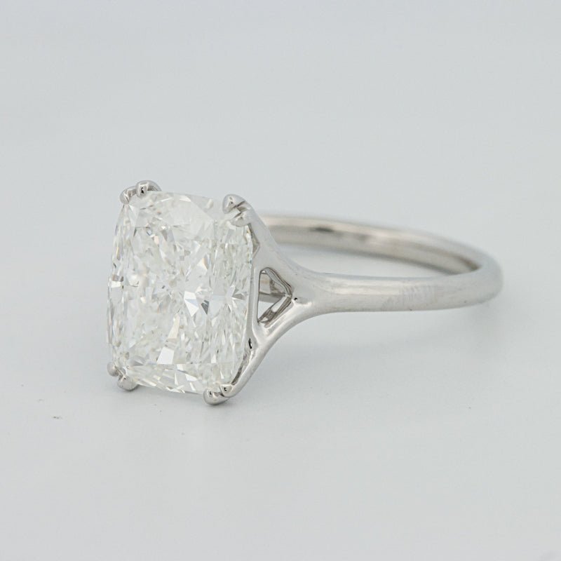 3.53 CT "Doubleclaw" Cushion Cut Solitaire (LG) - ZIZOV DIAMONDS