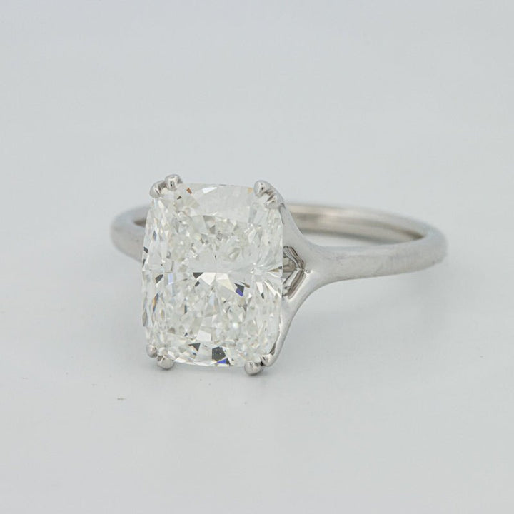 3.53 CT "Doubleclaw" Cushion Cut Solitaire (LG) - ZIZOV DIAMONDS