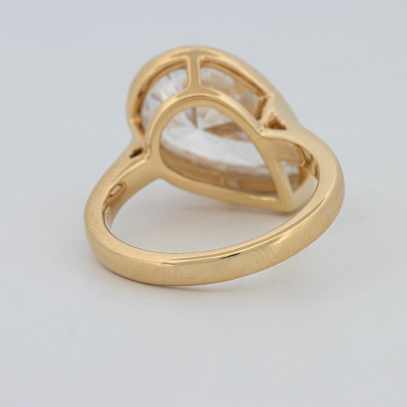 4 CT Bezeled Pear - Shape Ring (LG) - ZIZOV DIAMONDS