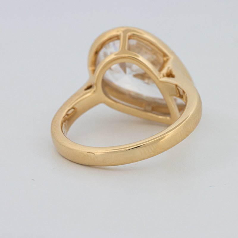 4 CT Bezeled Pear - Shape Ring (LG) - ZIZOV DIAMONDS