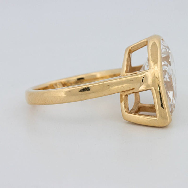 4 CT Bezeled Pear - Shape Ring (LG) - ZIZOV DIAMONDS