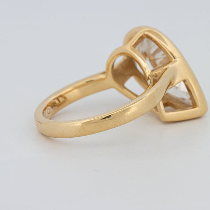 4 CT Bezeled Pear - Shape Ring (LG) - ZIZOV DIAMONDS