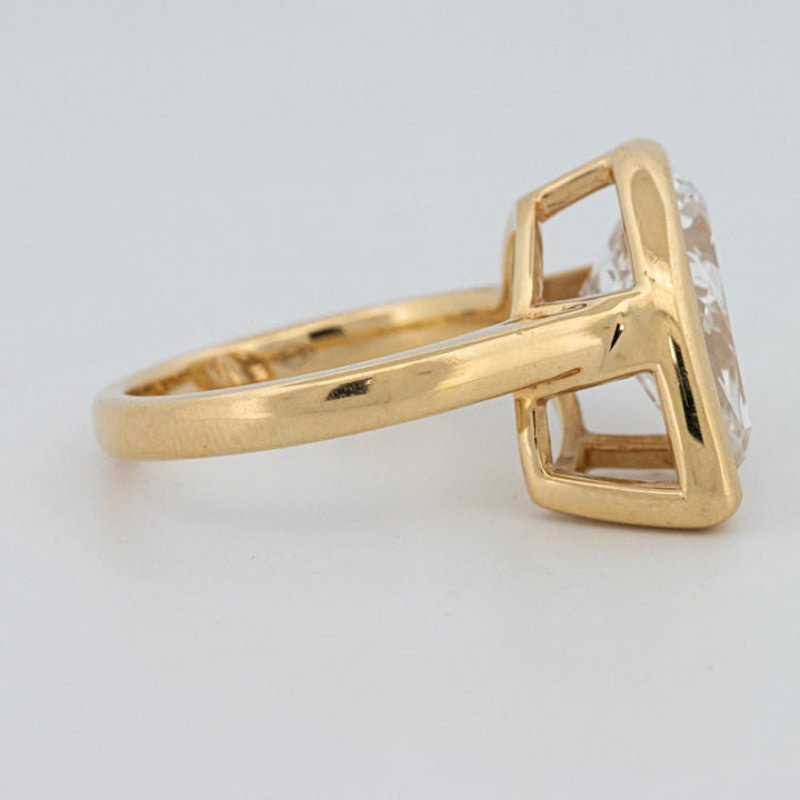 4 CT Bezeled Pear - Shape Ring (LG) - ZIZOV DIAMONDS