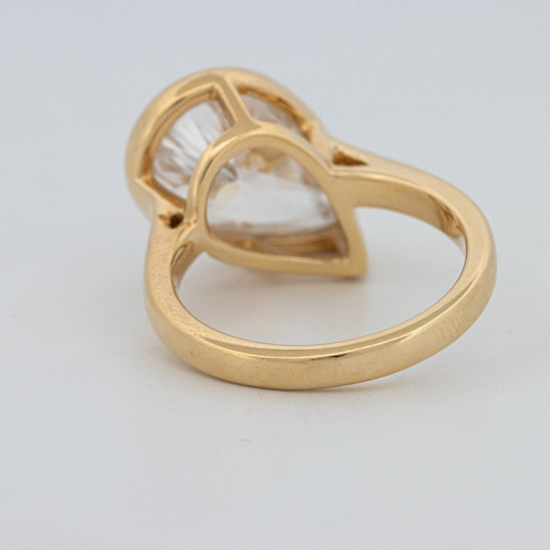 4 CT Bezeled Pear - Shape Ring (LG) - ZIZOV DIAMONDS