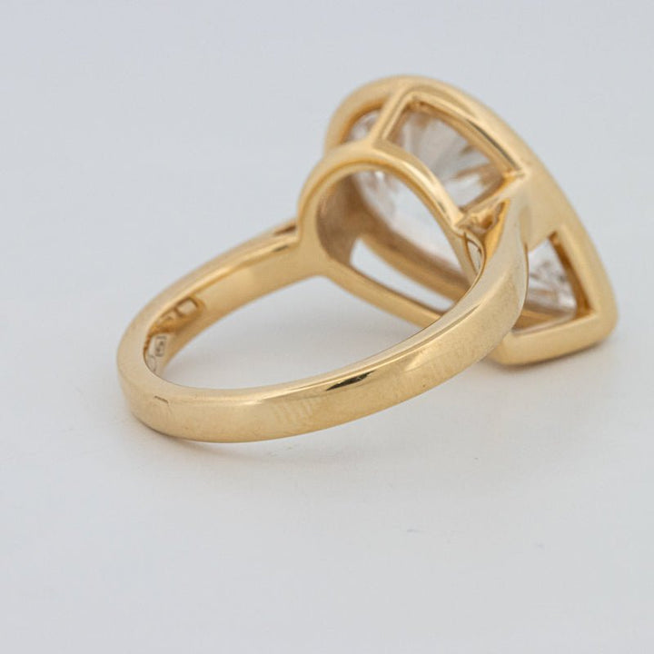 4 CT Bezeled Pear - Shape Ring (LG) - ZIZOV DIAMONDS