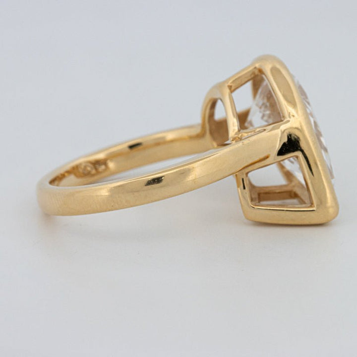 4 CT Bezeled Pear - Shape Ring (LG) - ZIZOV DIAMONDS