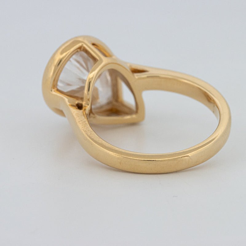 4 CT Bezeled Pear - Shape Ring (LG) - ZIZOV DIAMONDS