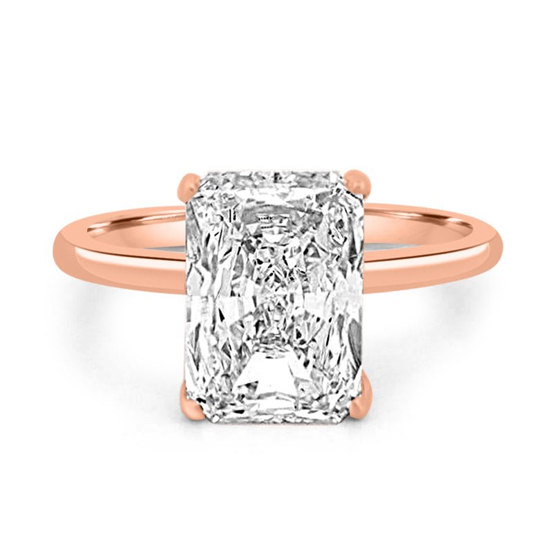 4 CT Classic Radiant Cut Solitaire (LG) - ZIZOV DIAMONDS