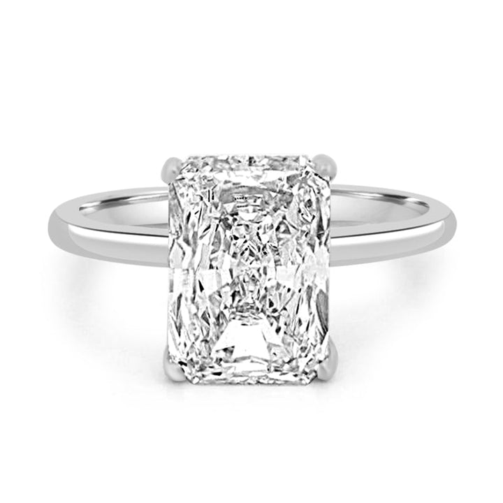 4 CT Classic Radiant Cut Solitaire (LG) - ZIZOV DIAMONDS