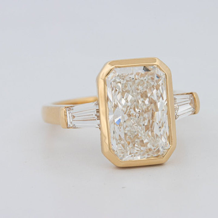 5 CT Bezel Set Radiant Cut Ring (LG) - ZIZOV DIAMONDS