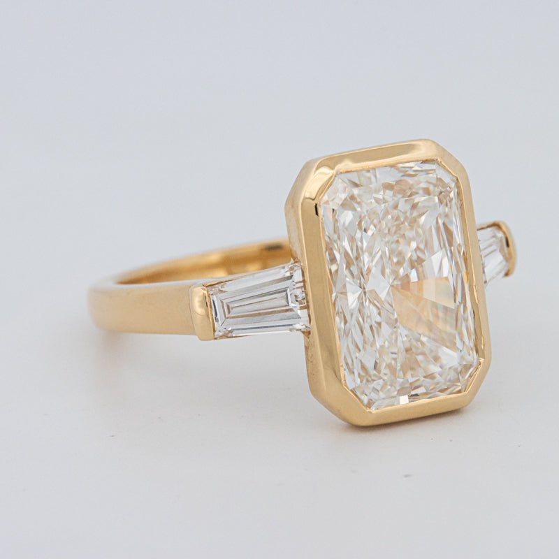 5 CT Bezel Set Radiant Cut Ring (LG) - ZIZOV DIAMONDS