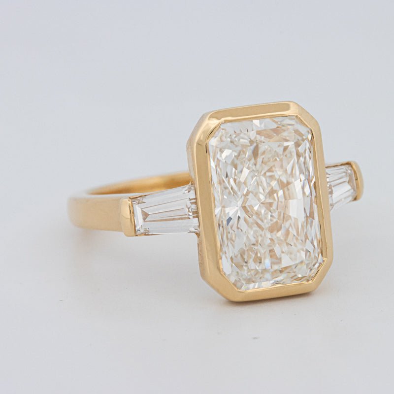 5 CT Bezel Set Radiant Cut Ring (LG) - ZIZOV DIAMONDS