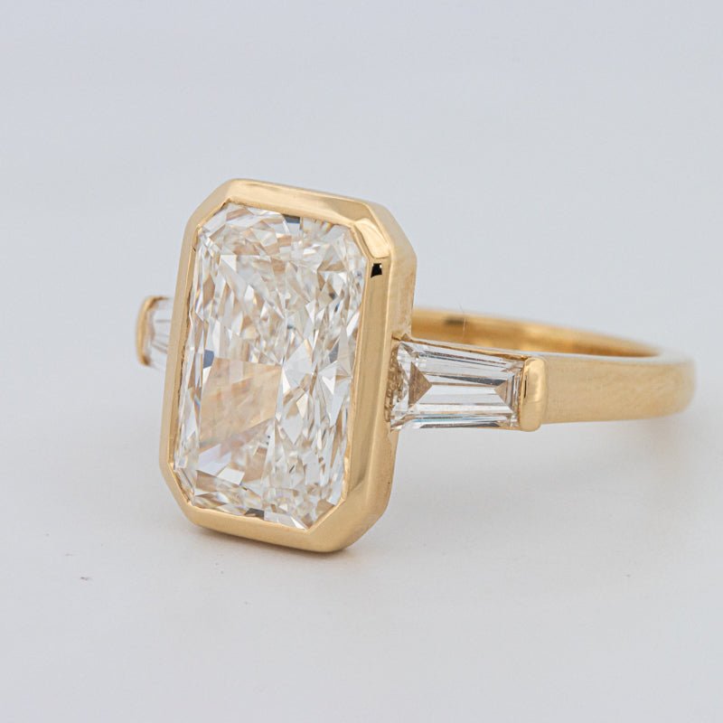 5 CT Bezel Set Radiant Cut Ring (LG) - ZIZOV DIAMONDS
