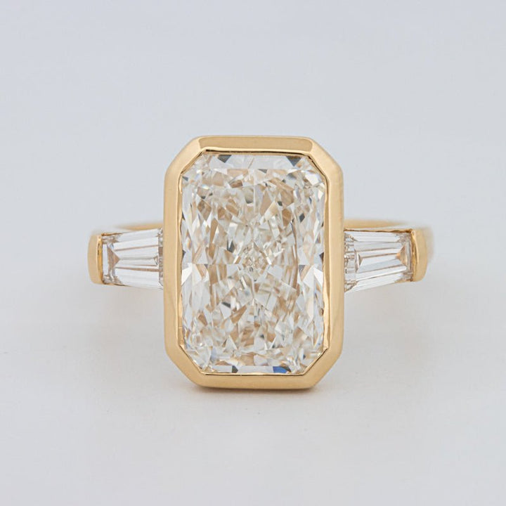 5 CT Bezel Set Radiant Cut Ring (LG) - ZIZOV DIAMONDS