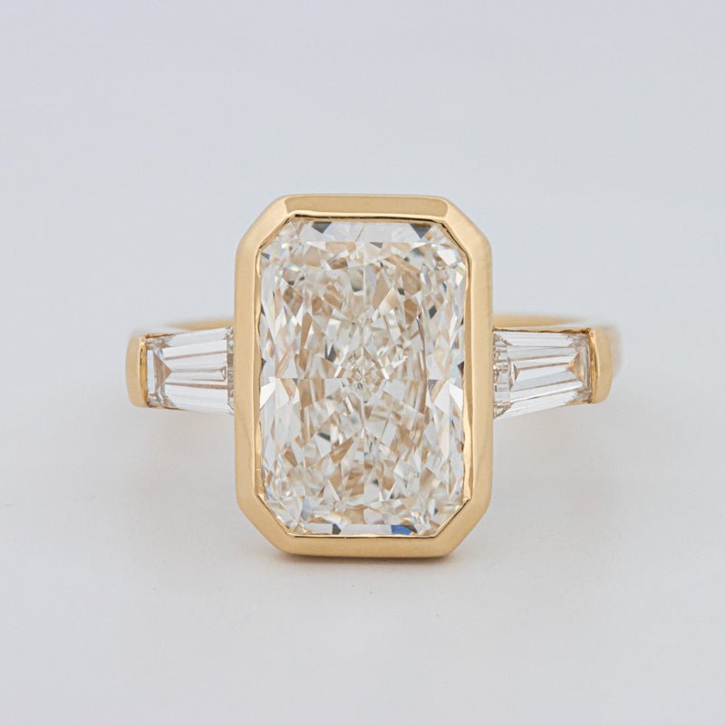 5 CT Bezel Set Radiant Cut Ring (LG) - ZIZOV DIAMONDS