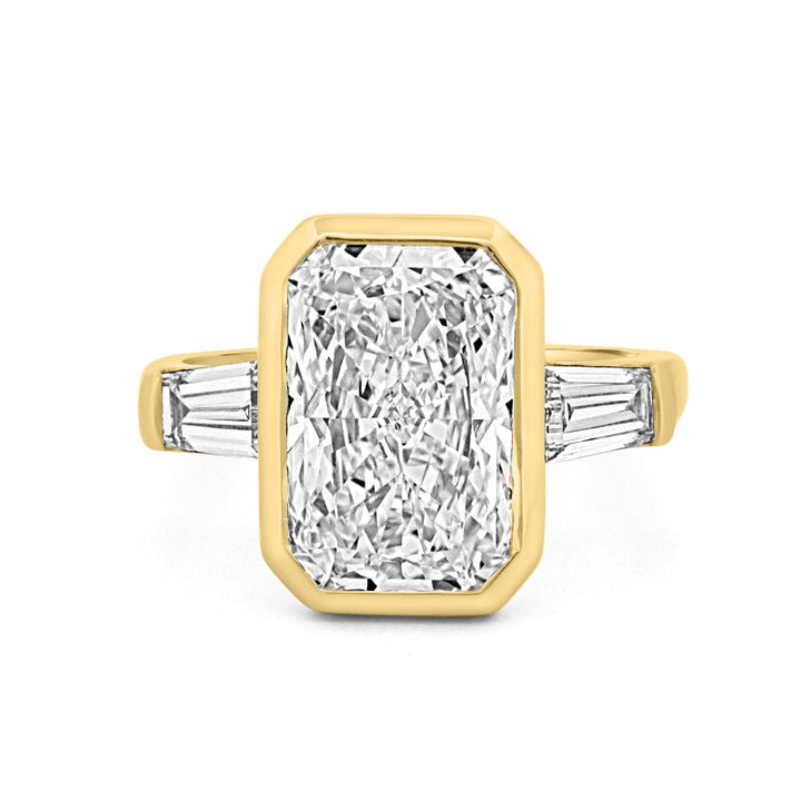 5 CT Bezel Set Radiant Cut Ring (LG) - ZIZOV DIAMONDS