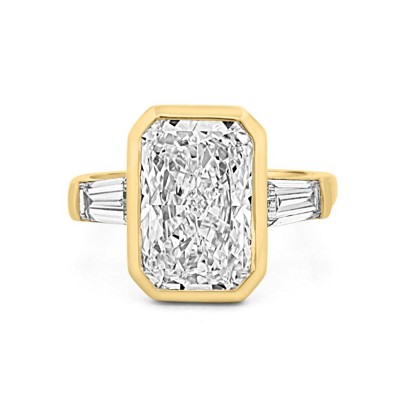5 CT Bezel Set Radiant Cut Ring (LG) - ZIZOV DIAMONDS