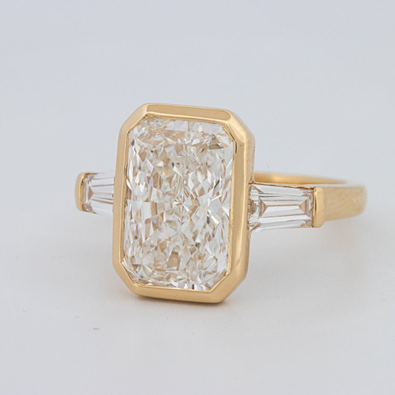 5 CT Bezel Set Radiant Cut Ring (LG) - ZIZOV DIAMONDS
