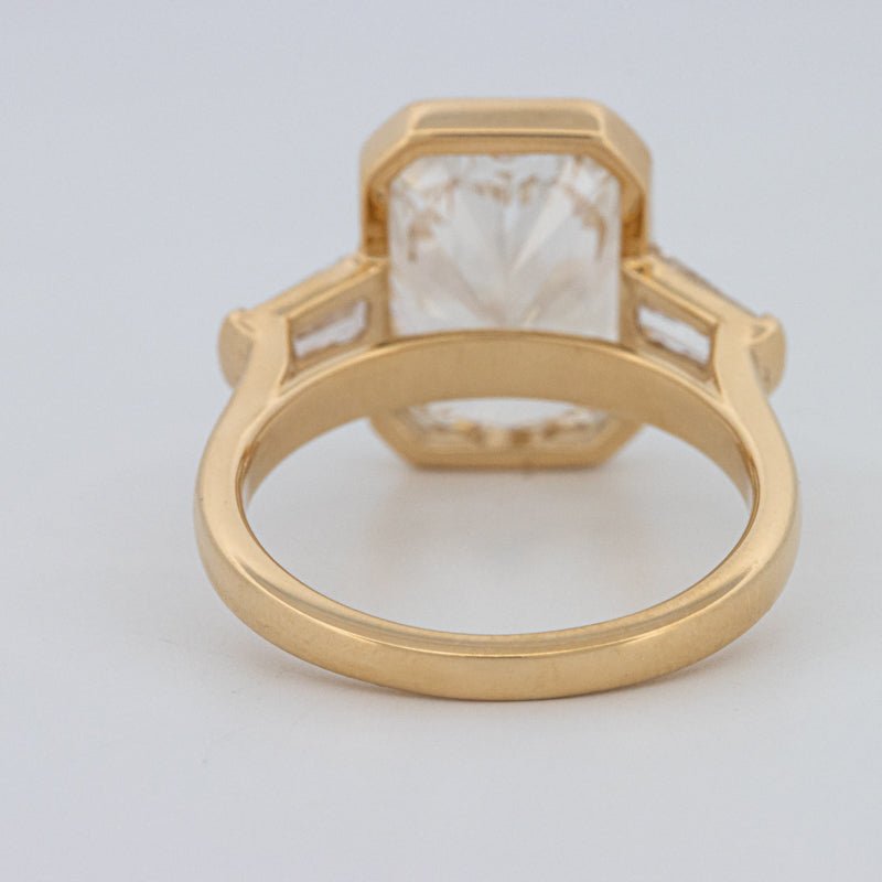 5 CT Bezel Set Radiant Cut Ring (LG) - ZIZOV DIAMONDS