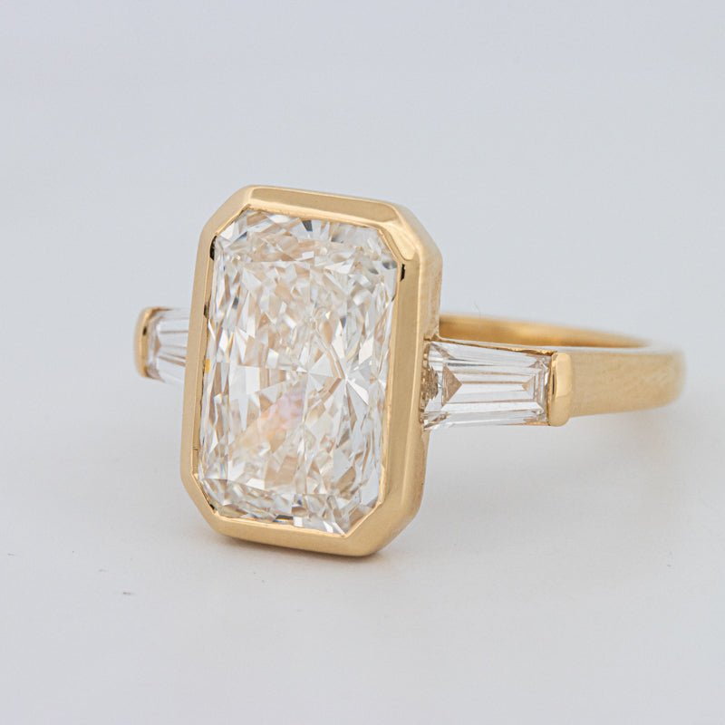 5 CT Bezel Set Radiant Cut Ring (LG) - ZIZOV DIAMONDS