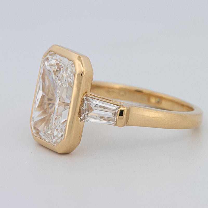 5 CT Bezel Set Radiant Cut Ring (LG) - ZIZOV DIAMONDS