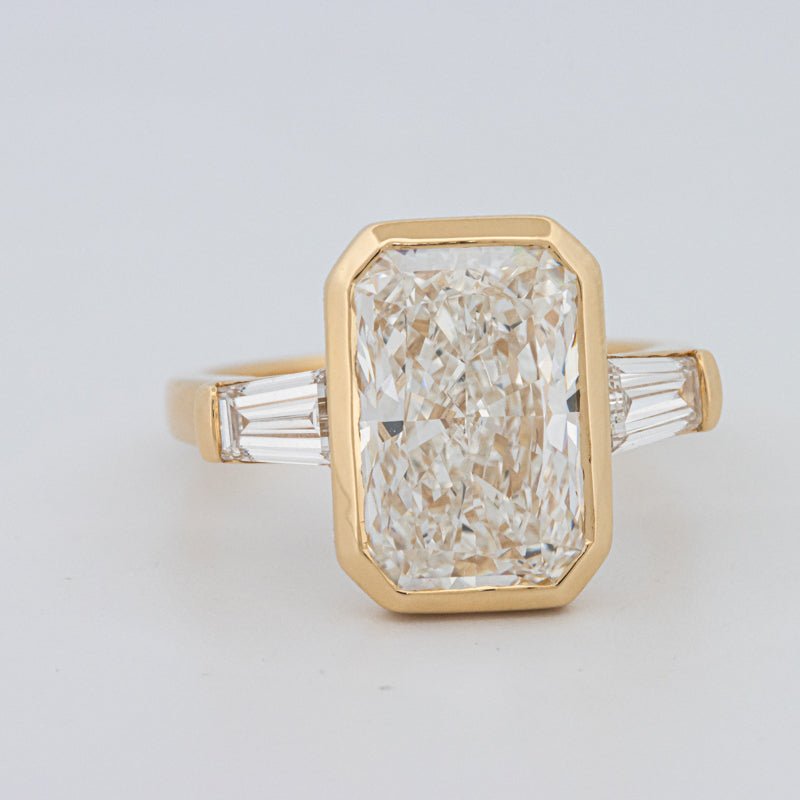 5 CT Bezel Set Radiant Cut Ring (LG) - ZIZOV DIAMONDS