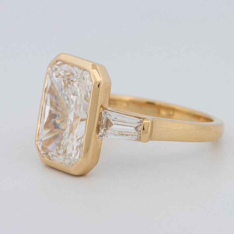 5 CT Bezel Set Radiant Cut Ring (LG) - ZIZOV DIAMONDS