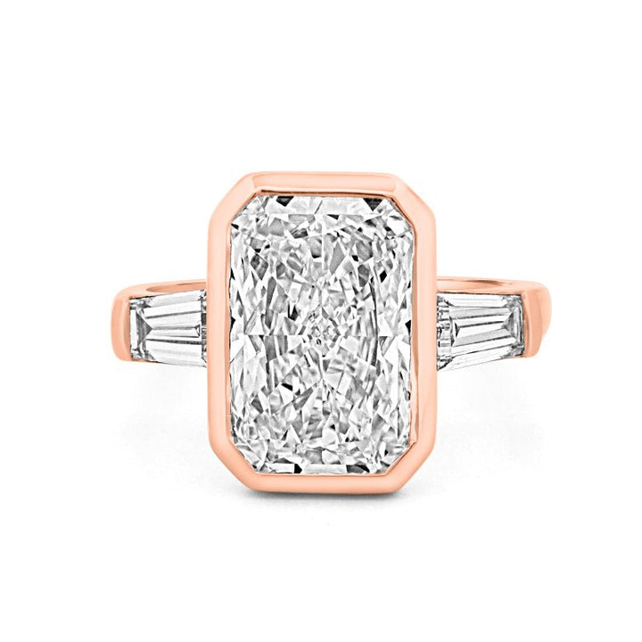 5 CT Bezel Set Radiant Cut Ring (LG) - ZIZOV DIAMONDS
