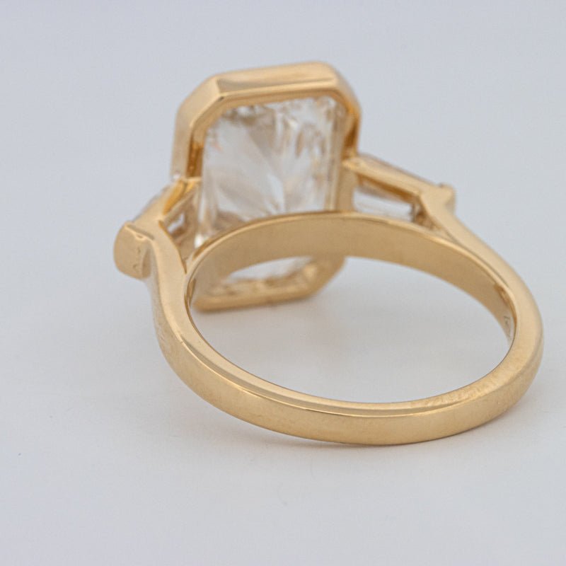 5 CT Bezel Set Radiant Cut Ring (LG) - ZIZOV DIAMONDS