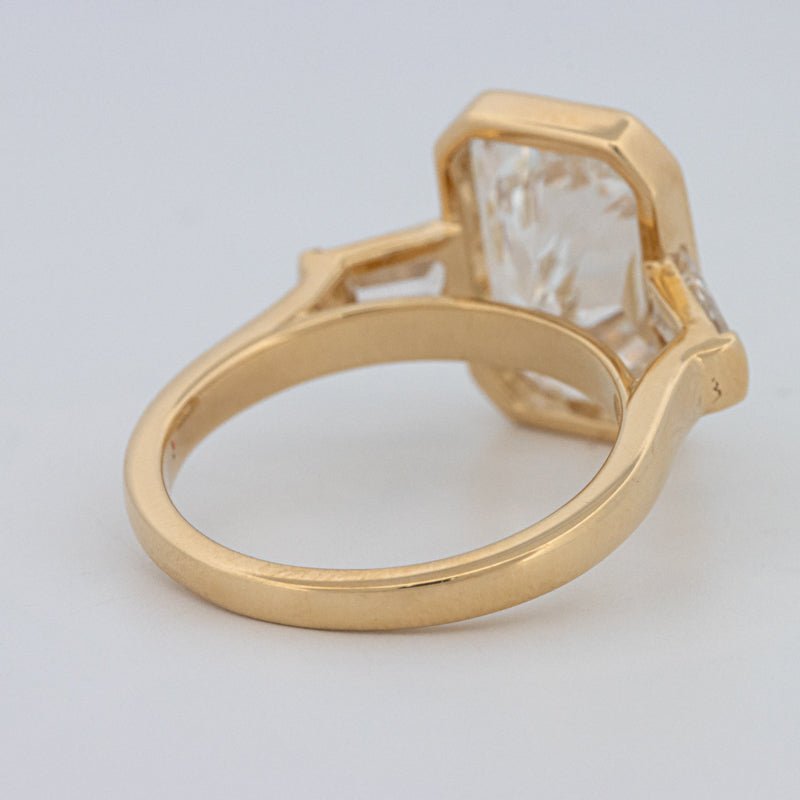 5 CT Bezel Set Radiant Cut Ring (LG) - ZIZOV DIAMONDS